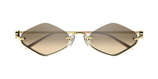 Gucci Gg1604s Women Gold Geometric Sunglasses