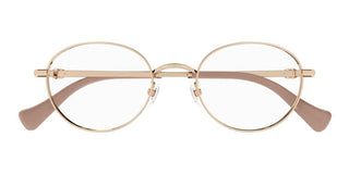 Gucci Gg1608ok Women Rose Gold Round Eyeglasses