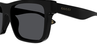 Gucci Gg1618s Men Black Squared Sunglasses