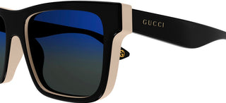 Gucci Gg1618s Men Black Squared Sunglasses