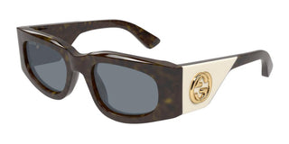 Gucci Gg1664s Women Havana Squared Sunglasses