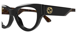 Gucci Gg1665o Women Black Cat Eye Eyeglasses