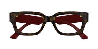 Gucci Gg1666o Women Havana Squared Eyeglasses