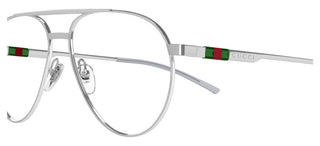 Gucci Gg1679o Men Silver Pilot Eyeglasses