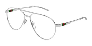 Gucci Gg1679o Men Silver Pilot Eyeglasses