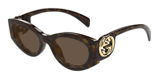 Gucci Gg1691s Women Havana Oval Sunglasses