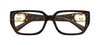 Gucci Gg1694o Women Havana Squared Eyeglasses