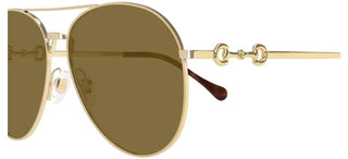 Gucci Gg1698s Women Gold Pilot Sunglasses