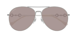 Gucci Gg1698s Women Silver Pilot Sunglasses