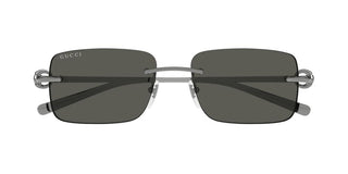 Gucci Gg1703s Men Ruthenium Squared Sunglasses