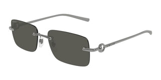 Gucci Gg1703s Men Ruthenium Squared Sunglasses