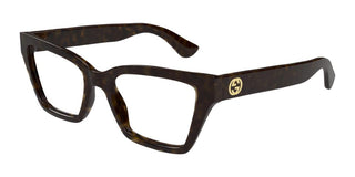 Gucci Gg1715o Women Havana Butterfly Eyeglasses