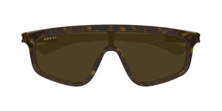 Gucci Gg1736s Unisex Havana Shield Sunglasses