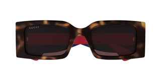 Gucci Gg1860s Women Havana Squared Sunglasses