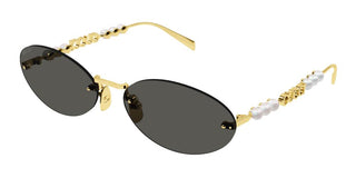 Gucci Gg1922s Women Gold Round Sunglasses