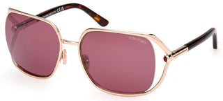 Tom Ford GOLDIE FT 1092 women Gold Butterfly Sunglasses