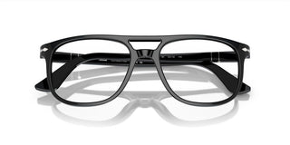 Persol GRETA PO 3329V unisex Black Pilot Eyeglasses