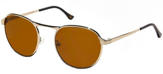 Moscot Groyse Men Gold Round Sunglasses