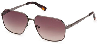 Guess Gu00071 Unisex Grey Geometric Sunglasses