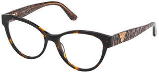 Guess Gu2826 Women Havana Cat Eye Eyeglasses