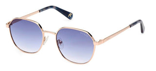 Guess Gu5215 Unisex Gold Geometric Sunglasses