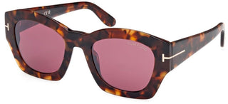 Tom Ford GUILLIANA FT 1083 women Havana Geometric Sunglasses