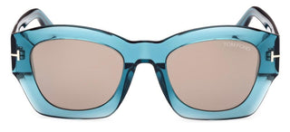 Tom Ford GUILLIANA FT 1083 women Blue Geometric Sunglasses