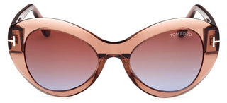 Tom Ford GUINEVERE FT 1084 women Brown Butterfly Sunglasses