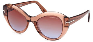 Tom Ford GUINEVERE FT 1084 women Brown Butterfly Sunglasses