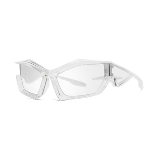 GIVENCHY GV40049U men Transparent Geometric Sunglasses