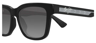 Maui Jim HANOHANO 644 unisex Black Squared Sunglasses