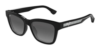 Maui Jim HANOHANO 644 unisex Black Squared Sunglasses