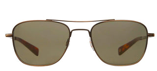 Garrett Leight HARBOR SUN unisex Gold Geometric Sunglasses