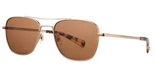 Garrett Leight HARBOR SUN unisex Gold Geometric Sunglasses