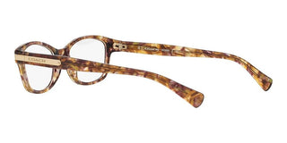 Coach HC 6065 women Havana Geometric Eyeglasses