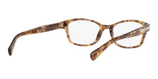 Coach HC 6065 women Havana Geometric Eyeglasses