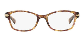 Coach HC 6065 women Havana Geometric Eyeglasses