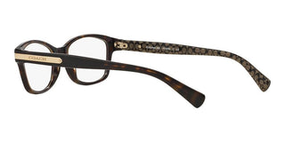 Coach HC 6065 women Havana Geometric Eyeglasses