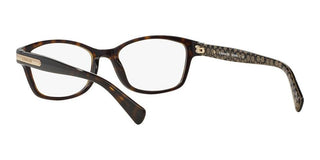 Coach HC 6065 women Havana Geometric Eyeglasses