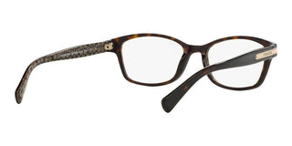 Coach HC 6065 women Havana Geometric Eyeglasses