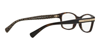 Coach HC 6065 women Havana Geometric Eyeglasses