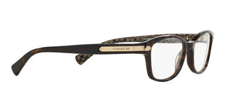 Coach HC 6065 women Havana Geometric Eyeglasses