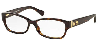 Coach HC 6078 women Havana Geometric Eyeglasses