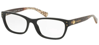 Coach HC 6082 women Black Geometric Eyeglasses