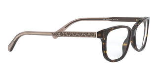 Coach HC 6143 women Havana Squared Eyeglasses