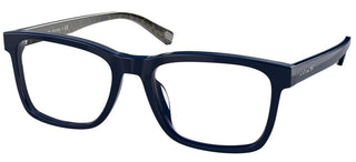 Coach HC 6166U men Blue Geometric Eyeglasses