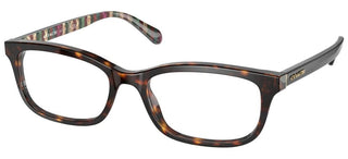 Coach HC 6174 women Havana Squared Eyeglasses