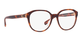 Coach HC 6209U women Brown Round Eyeglasses