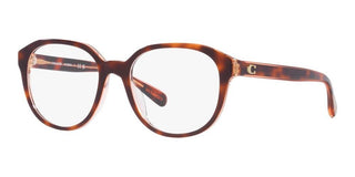 Coach HC 6209U women Brown Round Eyeglasses