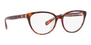 Coach HC 6210U women Brown Geometric Eyeglasses